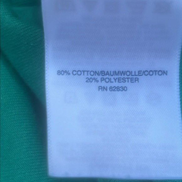 Lands End Women's Green Blue Hooded Terry Cover up Size L-XL - Picture 8 of 8